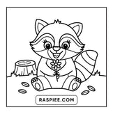 84 Bold and Easy Cute Animal Coloring Pages for Kids & Adults – RASPIEE