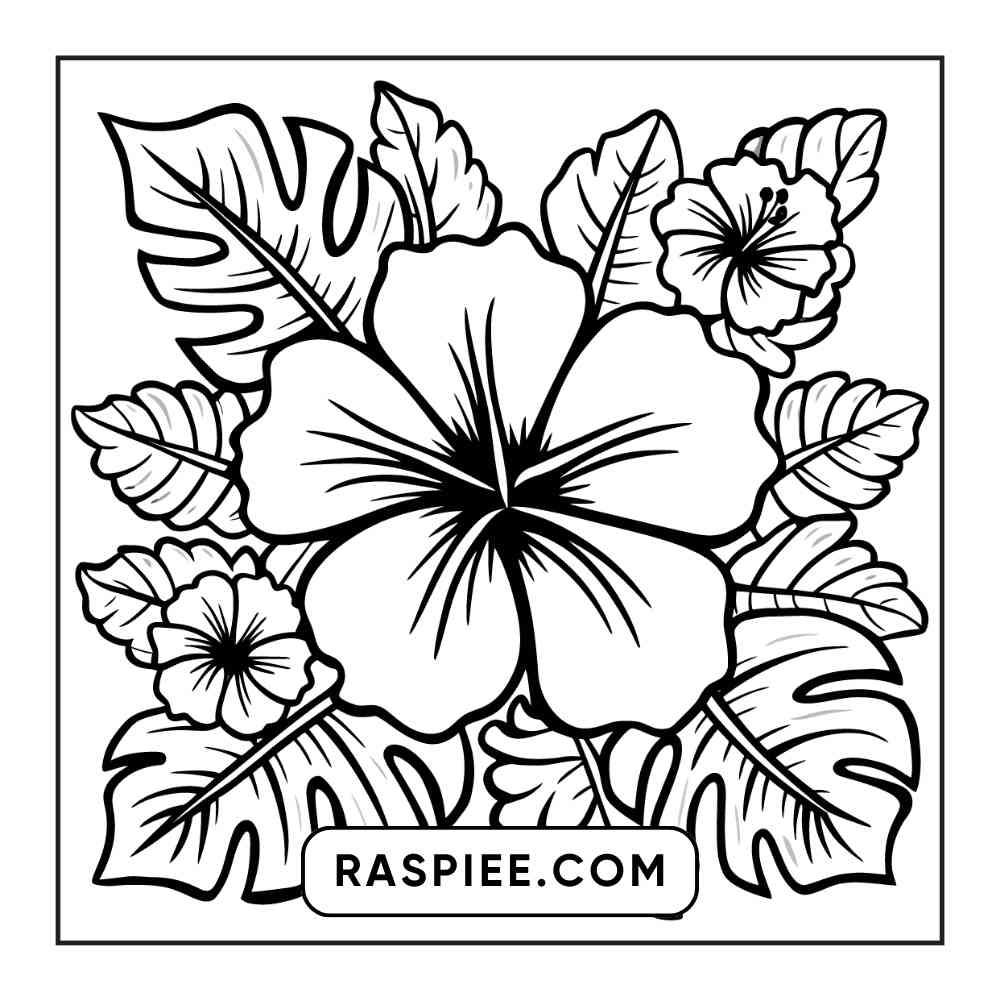 90 Bold and Easy Stress Relief Coloring Pages Printable PDF Instant Download - RASPIEE