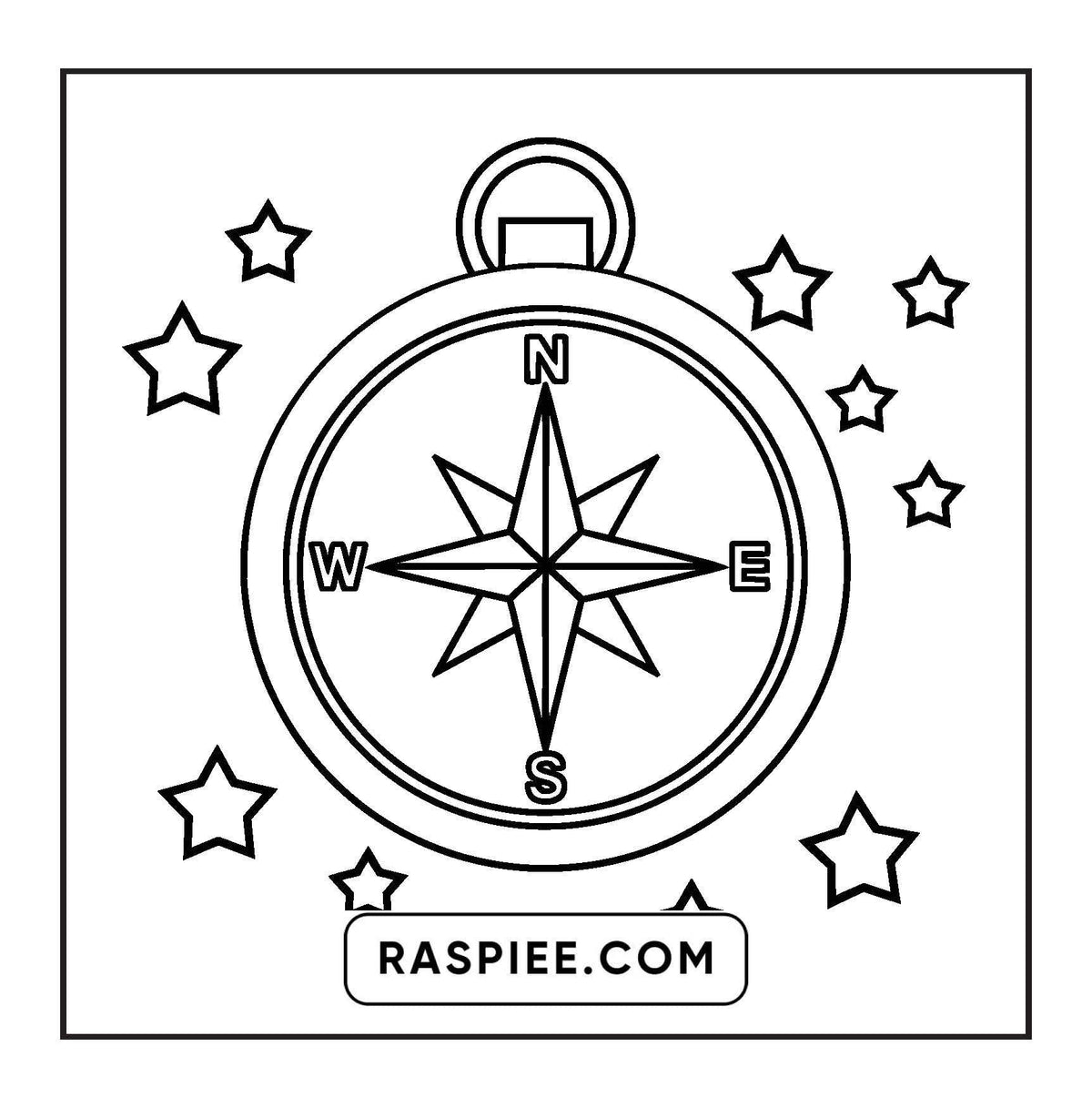 Compas For Coloring Compass Rose Coloring Compas Sheet Est Quoi Pages Designs Clipart ...