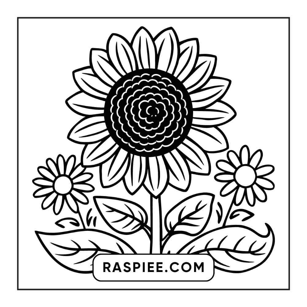 90 Bold and Easy Stress Relief Coloring Pages Printable PDF Instant Download - RASPIEE