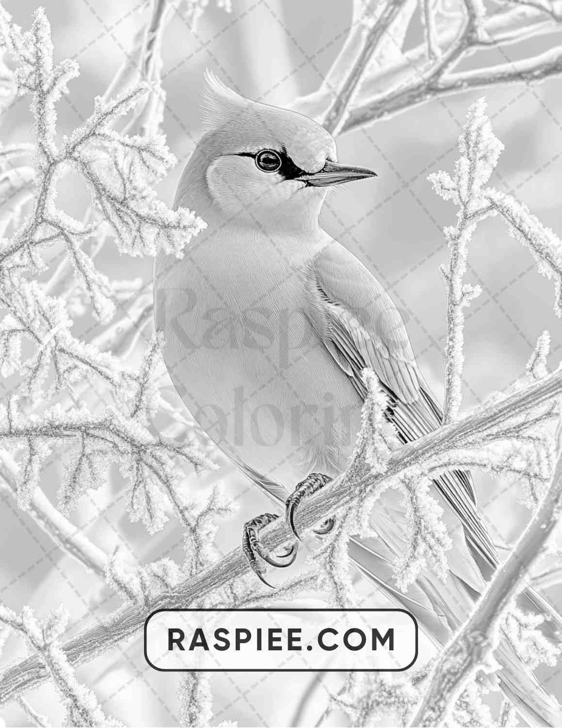 80 Winter Birds Adult Coloring Pages