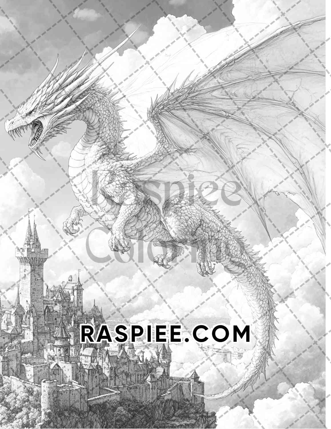 Surreal World Adult Coloring Pages Printable PDF Instant Download