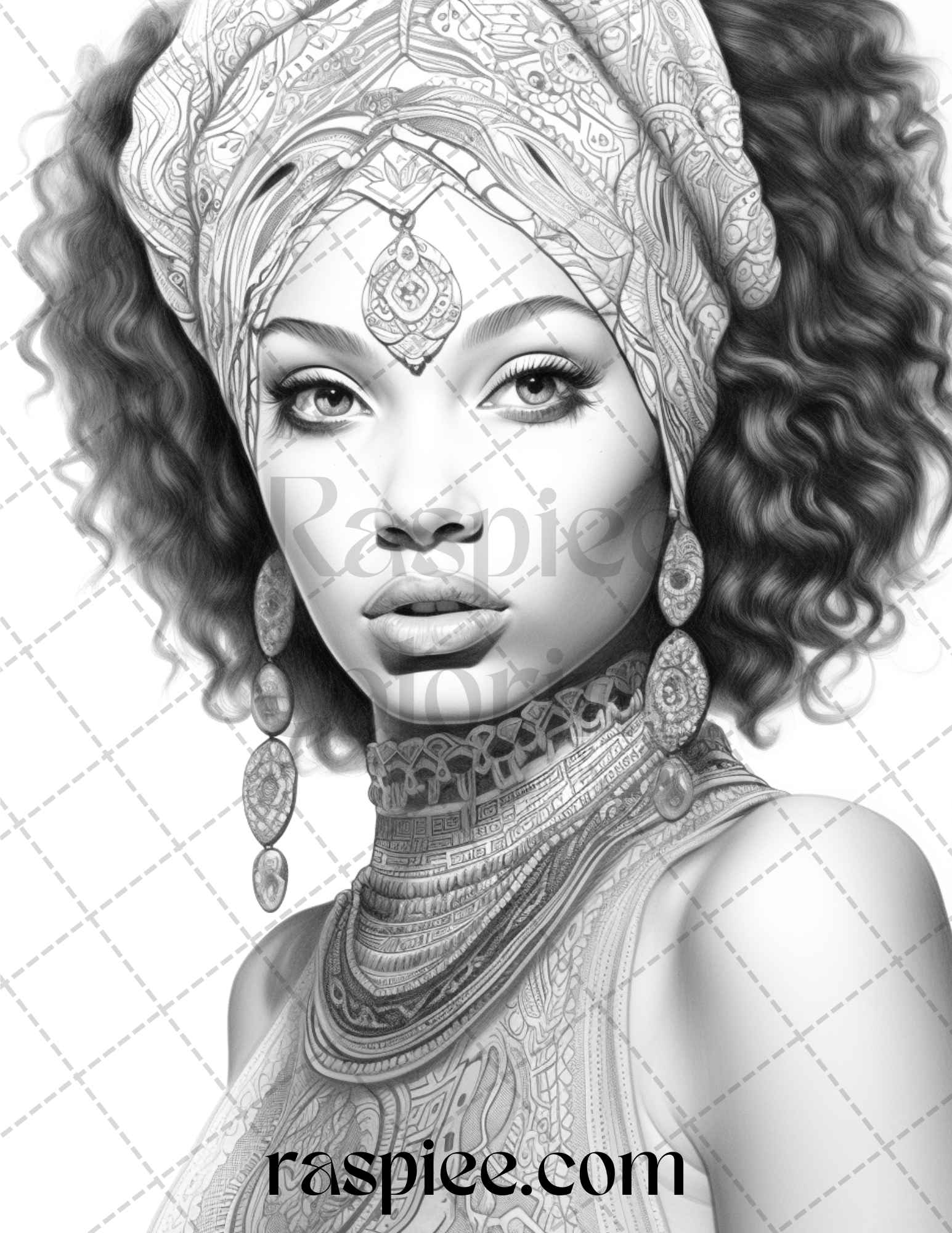 10 Black Woman Coloring Pages, African American Coloring Pages, Adult  Grayscale Coloring Pages Instant Download Series 1 