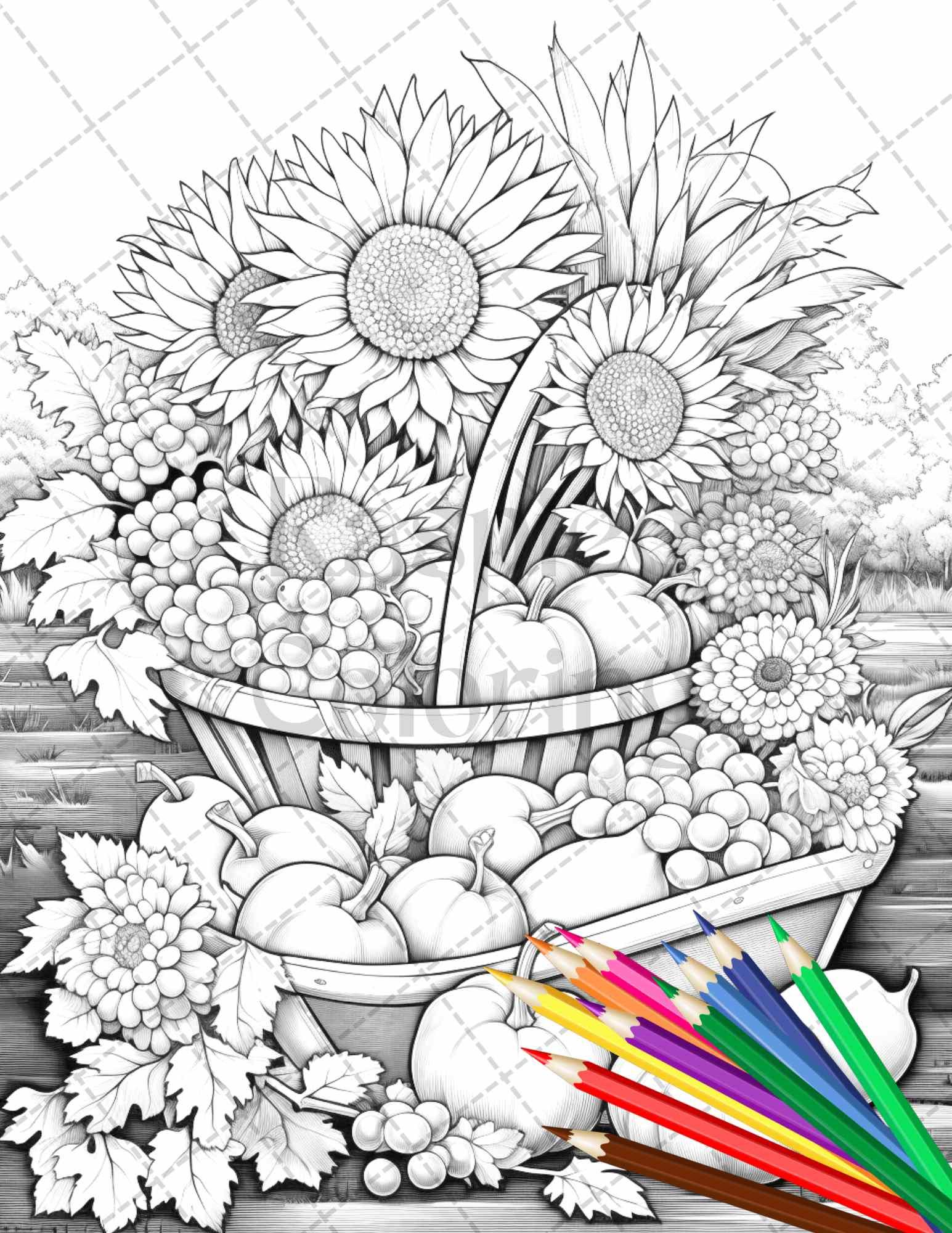 Free Coloring Pages Fall Theme