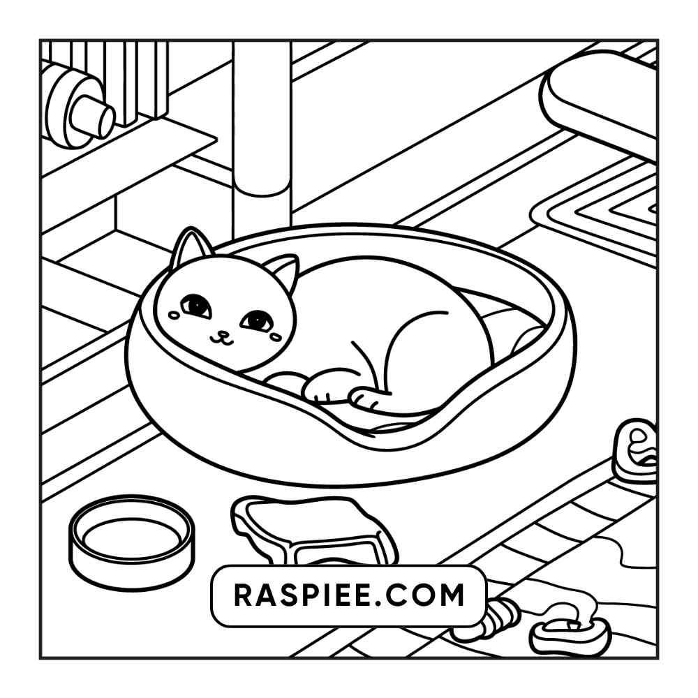 85 Bold and Easy Little Corner Coloring Pages Printable PDF Instant Download - RASPIEE