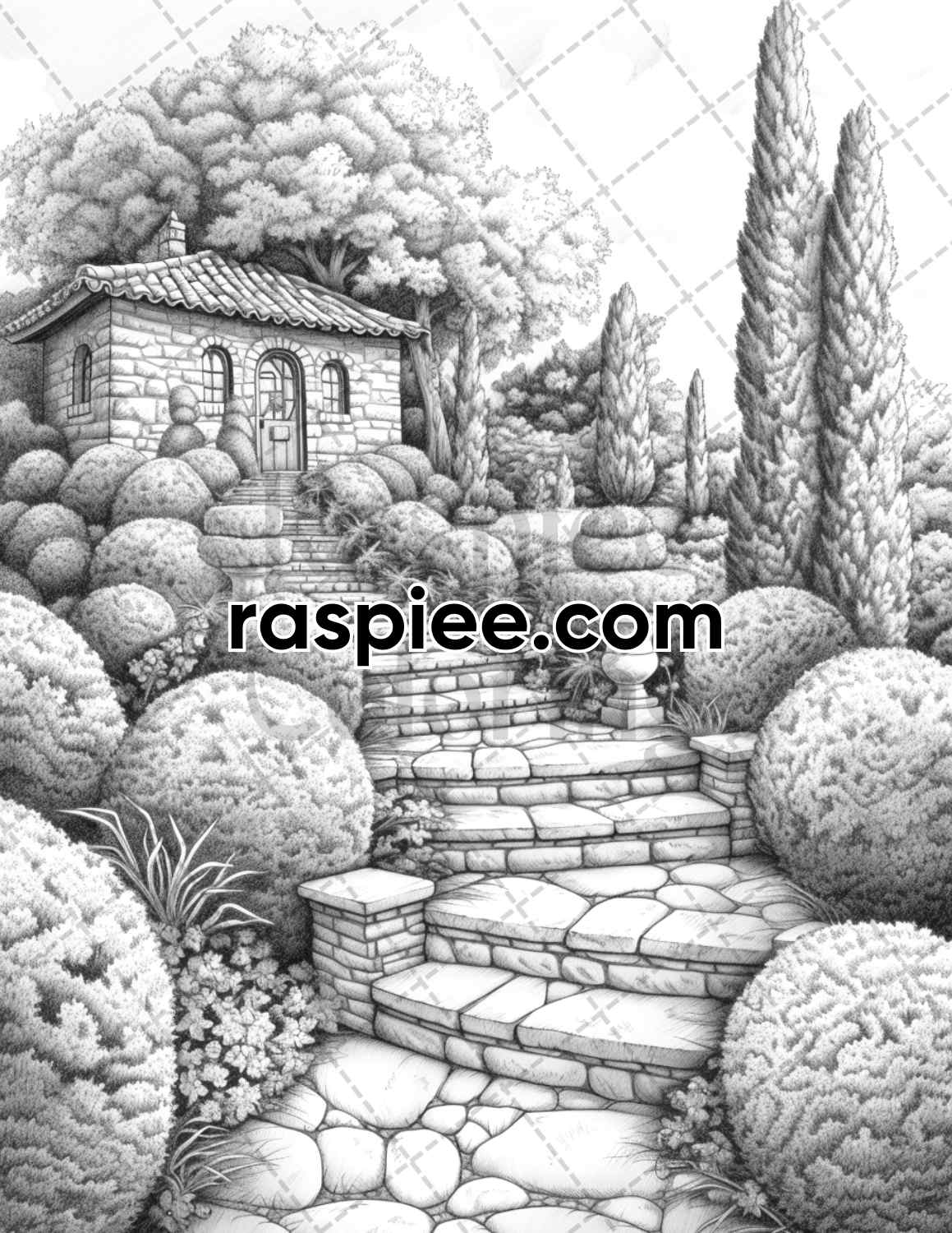 adult coloring pages, adult coloring sheets, adult coloring book pdf, adult coloring book printable, grayscale coloring pages, grayscale coloring books, cottage garden coloring pages for adults, cottage garden coloring book, grayscale illustration, spring adult coloring pages, flower coloring pages, summer coloring pages, autumn coloring pages