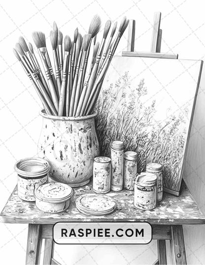 80 Still Life Adult Coloring Pages - RASPIEE