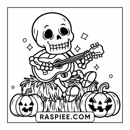 84 Cozy Halloween Bold & Easy Coloring Pages Printable PDF Instant Download - RASPIEE