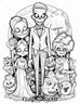 50 Monster Family Grayscale Coloring Pages Printable for Adults - Inst ...
