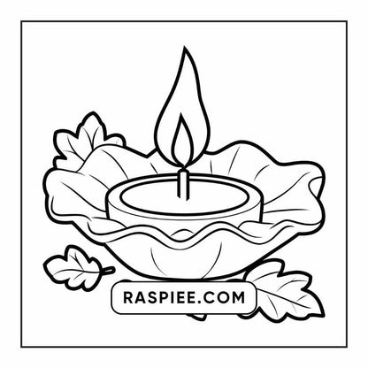 76 Bold and Easy Fall Vibes Coloring Pages Printable PDF Instant Download - RASPIEE