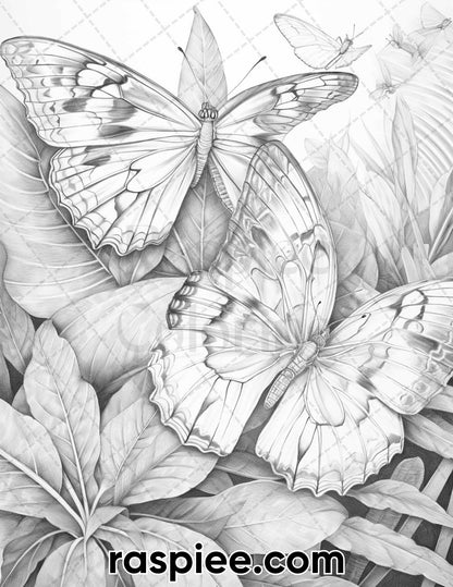 adult coloring pages, adult coloring sheets, adult coloring book pdf, adult coloring book printable, grayscale coloring pages, grayscale coloring books, spring coloring pages for adults, spring coloring book pdf, flower coloring pages for adults, flower coloring book pdf, butterfly coloring pages