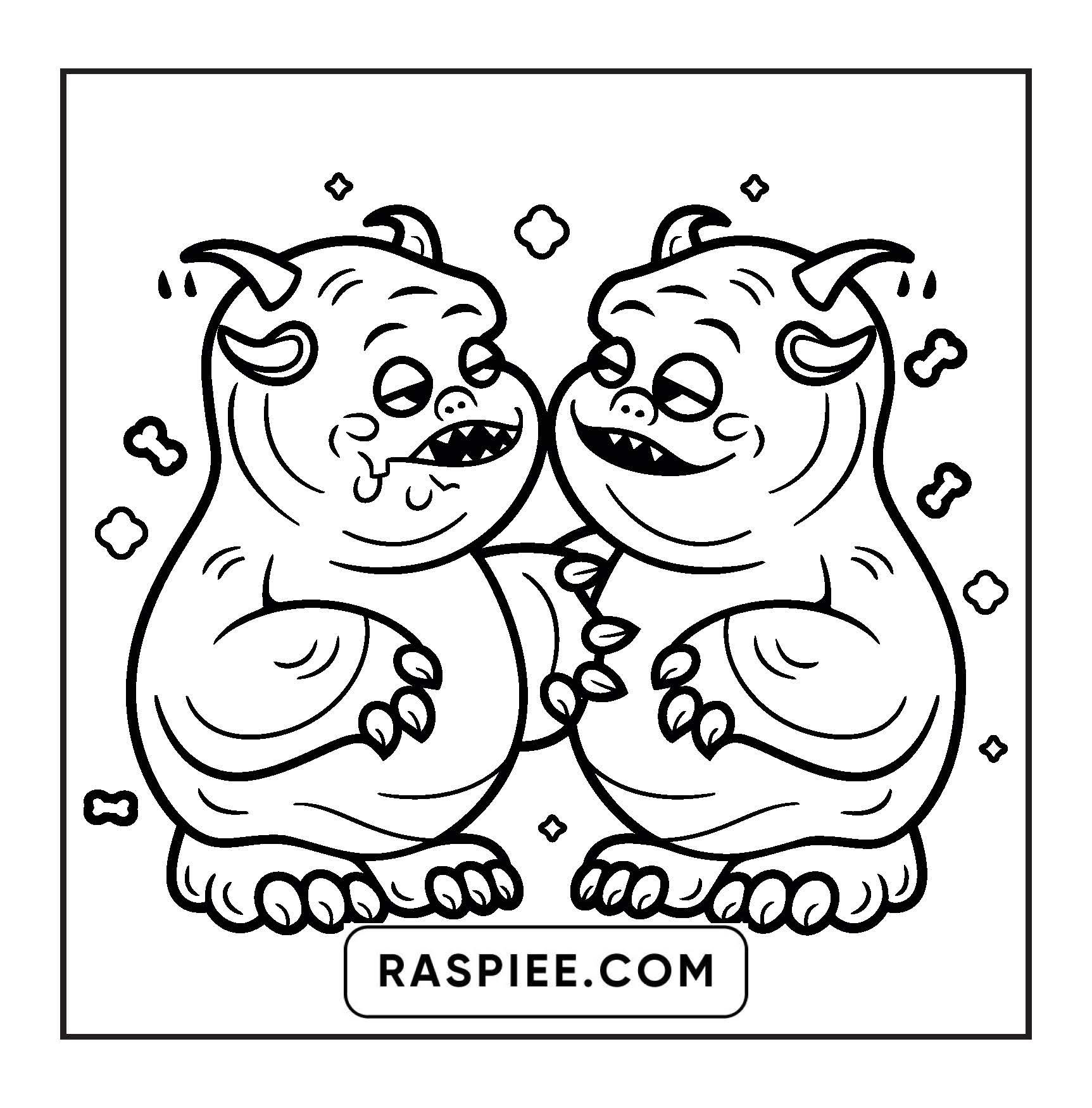 ahh real monsters coloring pages 90 Bold and Easy Creepy Monster Coloring Pages for Kids & Adults – RASPIEE