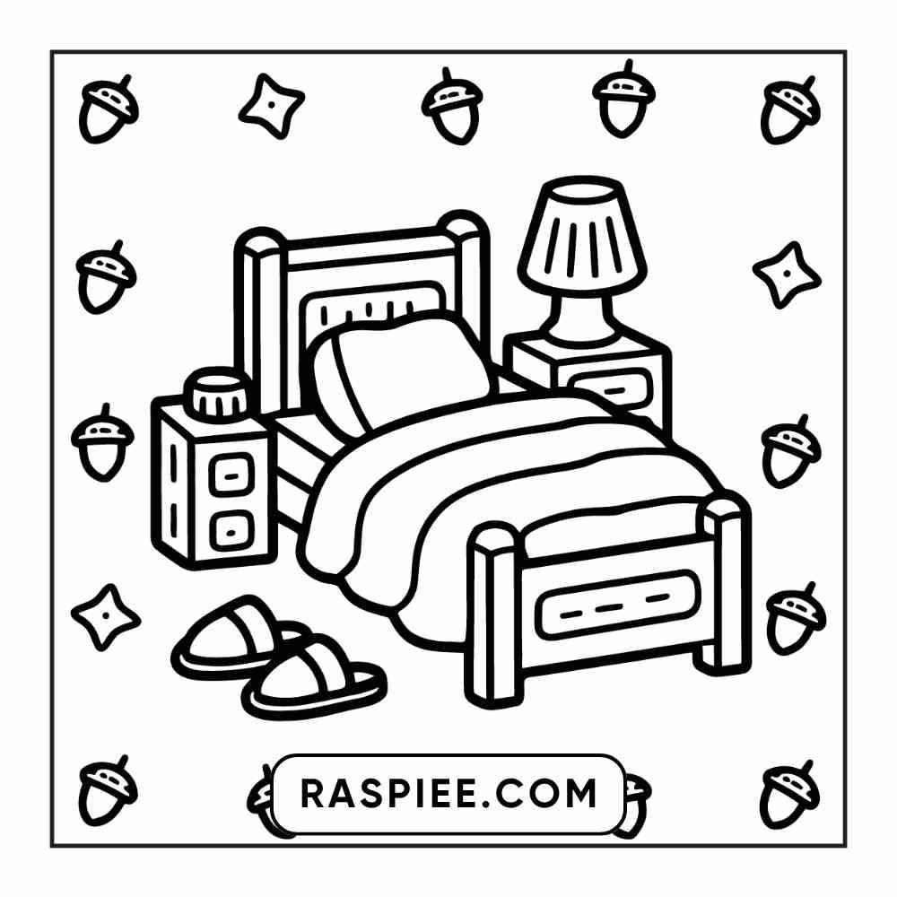 114 Cozy Autumn Bold & Easy Coloring Pages PDF Printable Instant Download - RASPIEE