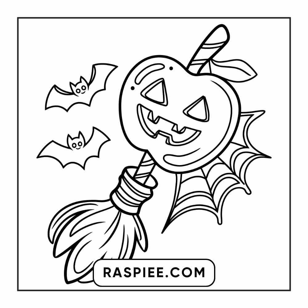 100 Bold Easy Spooky Food & Drinks Coloring Pages Printable PDF Instant Download - RASPIEE