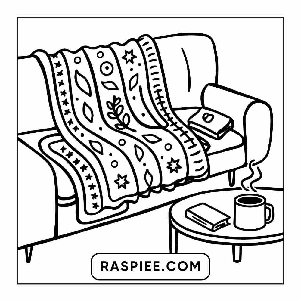 114 Cozy Autumn Bold & Easy Coloring Pages PDF Printable Instant Download - RASPIEE