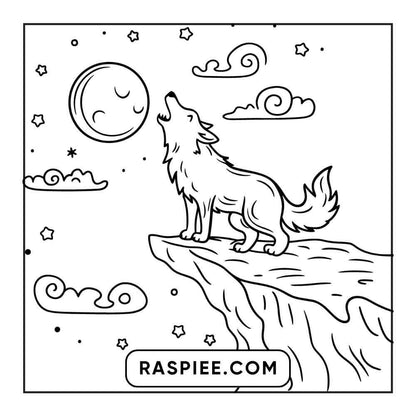 100 Bold and Easy Cute Halloween Coloring Pages Printable PDF Instant Download - RASPIEE