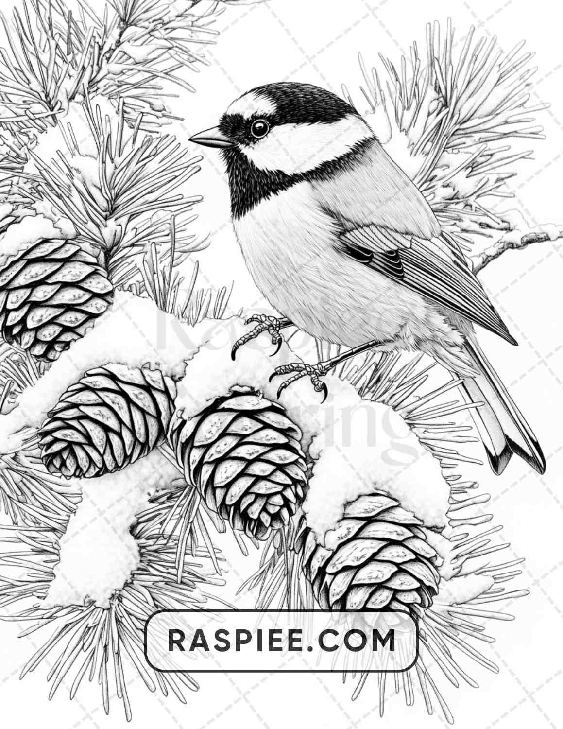 80 Winter Birds Adult Coloring Pages