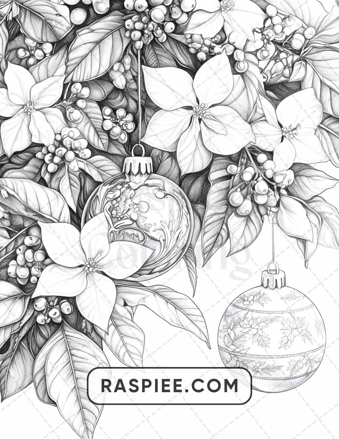 89 Christmas Decor Adult Coloring Pages