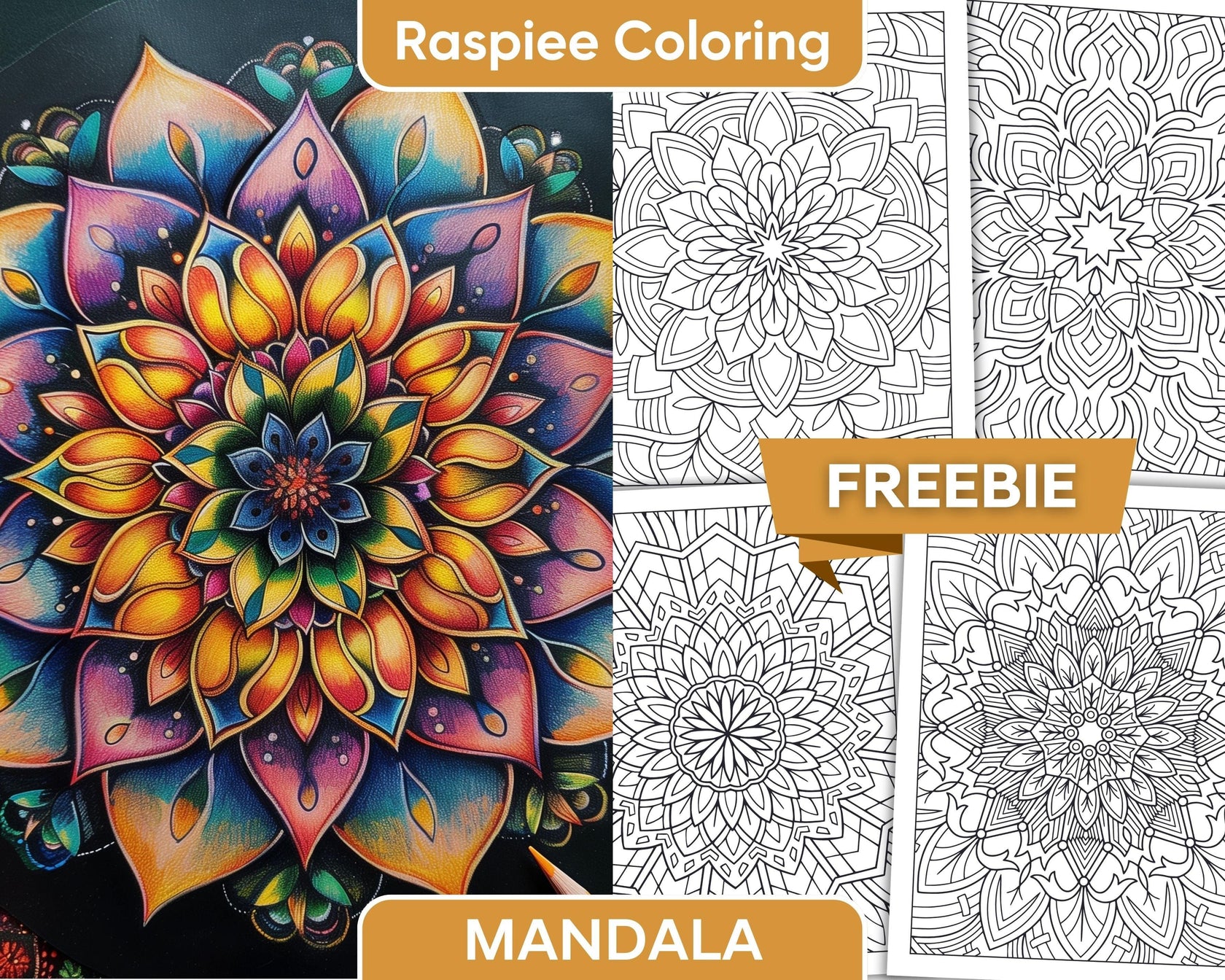 FREE MANDALA COLORING PAGES FOR ADULTS PRINTABLE PDF visual data 3
