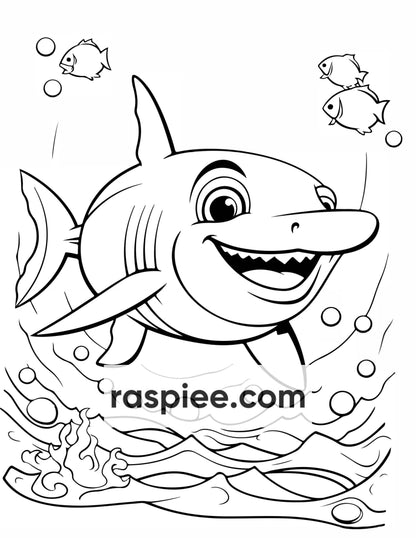 230 Ocean Animal Coloring Pages for Kids