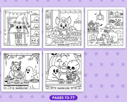Spooky Shop Halloween bold and easy coloring pages, sample sheet 13