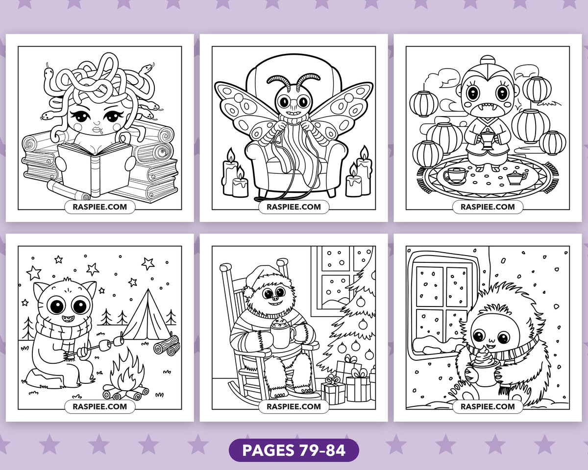 Little Spooky Halloween bold and easy coloring pages, sample sheet 14