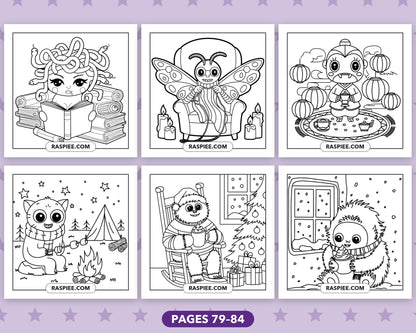Little Spooky Halloween bold and easy coloring pages, sample sheet 14