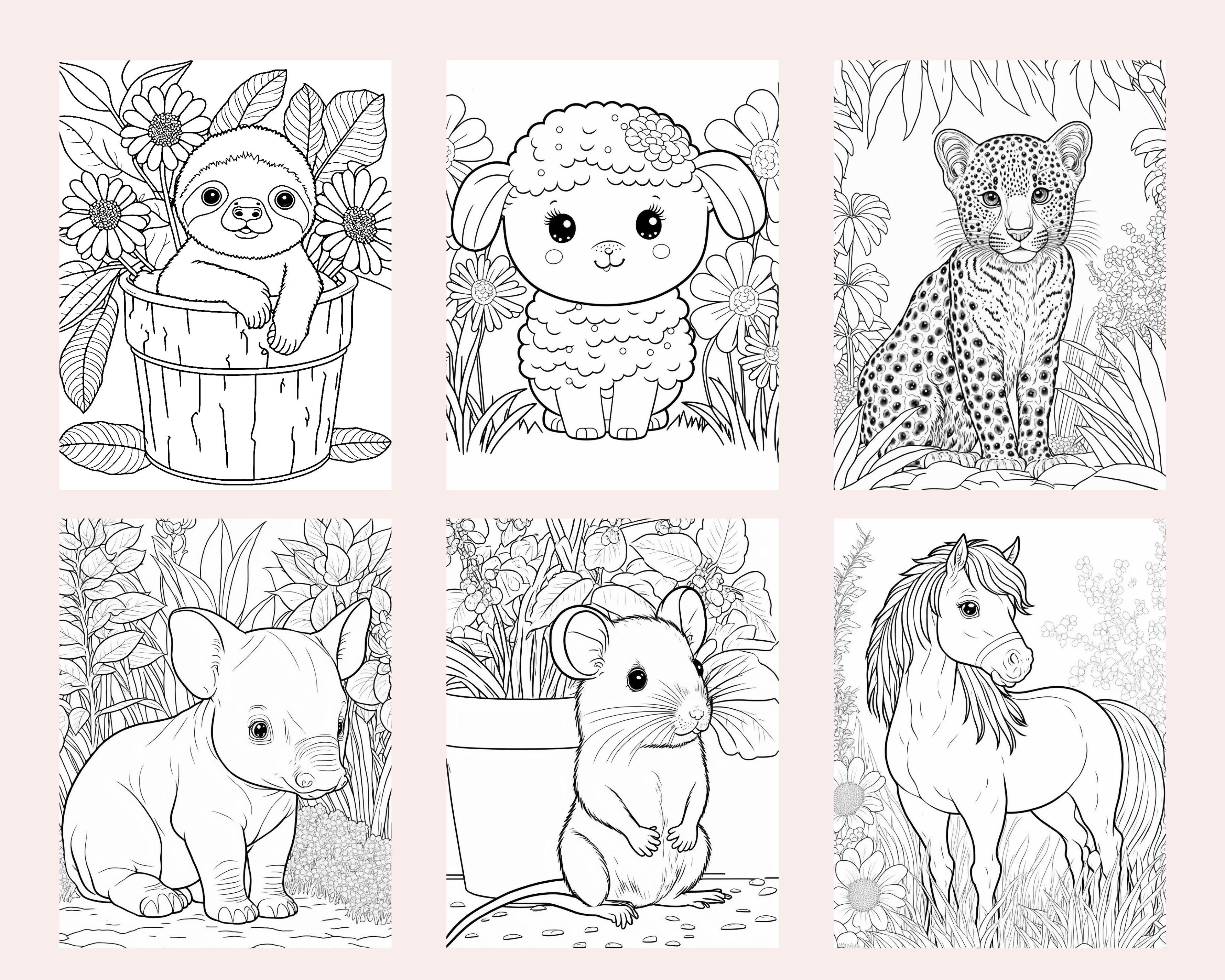 10 Adorable Domestic Animal Coloring Pages for Kids: Unleash Their Creativity and Imagination